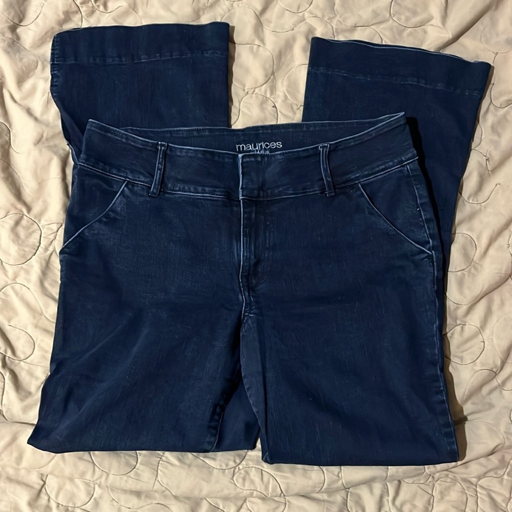 Maurices trouser pants, split leg adorable